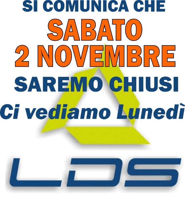 CHIUSURA del 2 novembre
