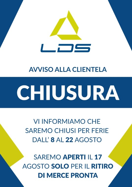CHIUSURA ESTIVA